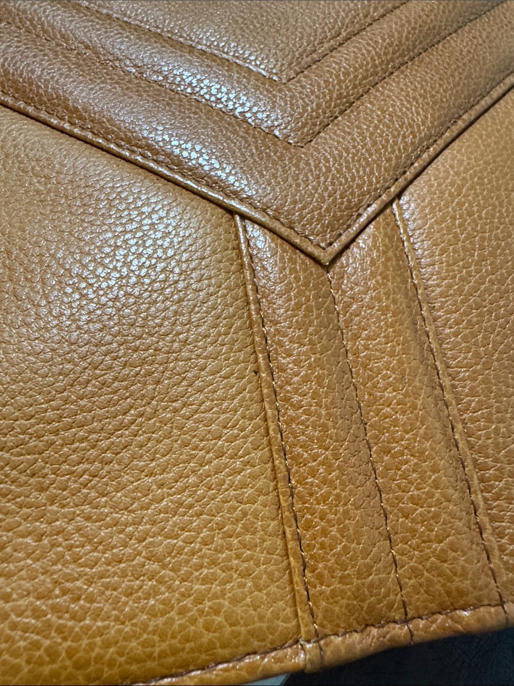 Yves Saint Laurent Women's Tan Crossbody Leather Semi-Circle Shoulder Bag - Picture 14 of 14